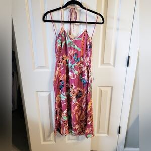 Express Floral Halter Midi Dress